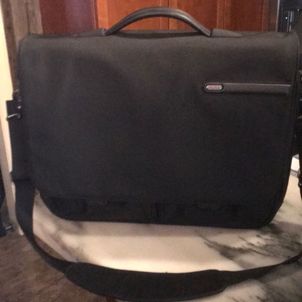 Tumi Black Laptop Messenger Bag